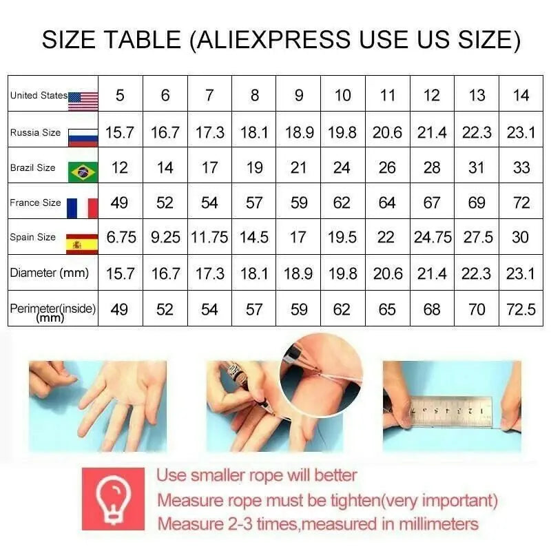 Fashion Women Ring Elegant Crystal Rhinestones Rings For Women CZ Engagement Ring Bride Wedding Party Jewelry Accessories Gifts