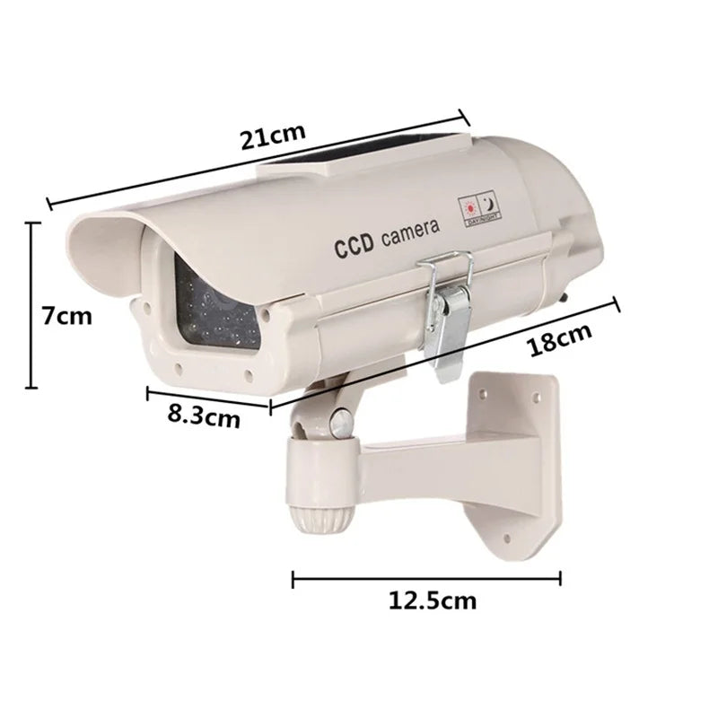 The solar energy Waterproof Fake Camera Two AA Battery LED Dummy Security Camera Ir Led Dome Camera Surveillance Camera