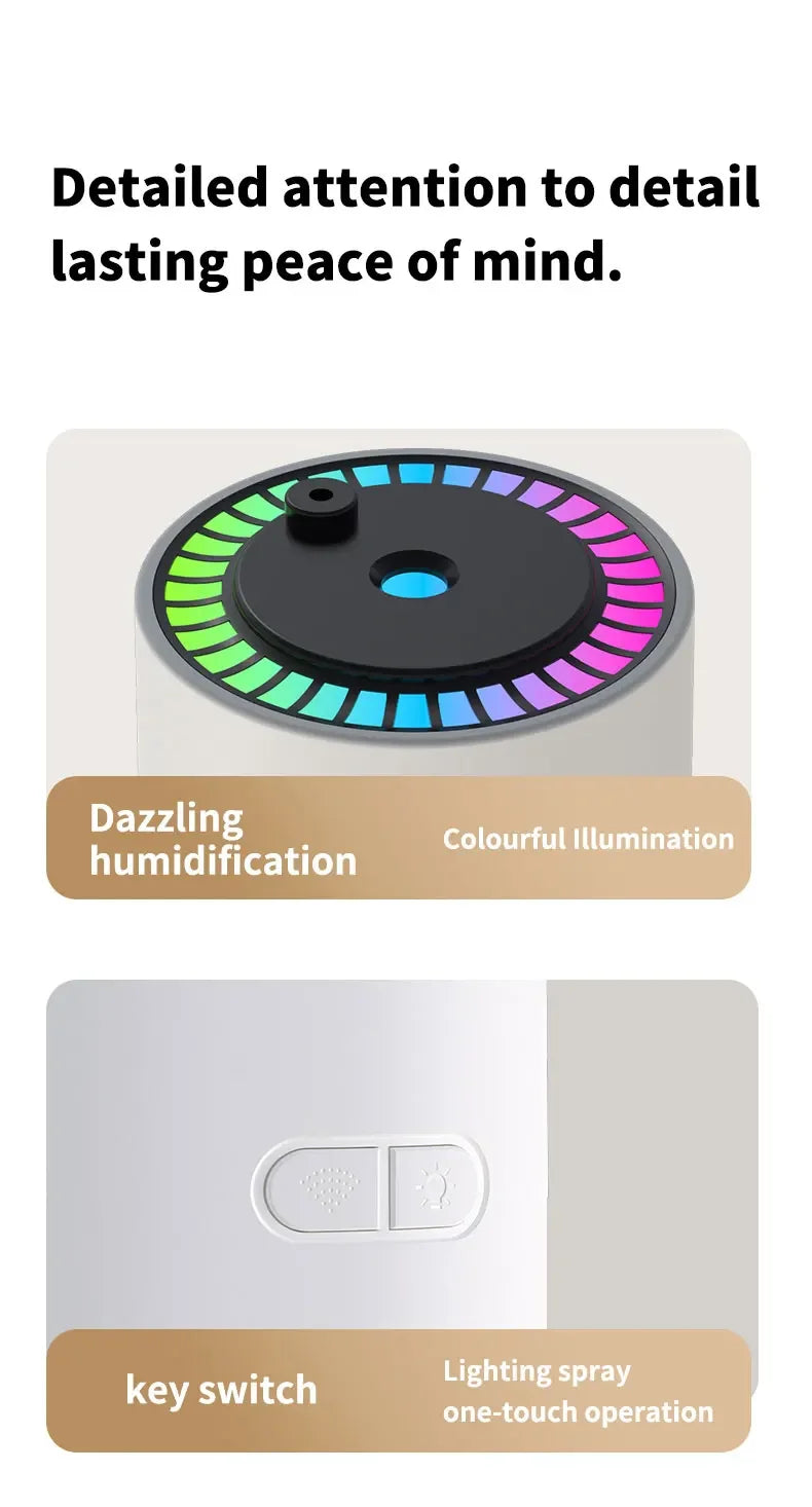 Desktop Air Car Humidifier Projection Starry Sky Top Shaking Head Humidifier Creative Hydration USB Spray Shaking Head Machine