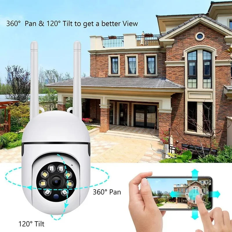 Wall-WiFi Camera 1080P HD Night Vision 2.4G hotspot 360° Rotate Anti-theft Monitor Security Surveillance Smart Camera for Phone