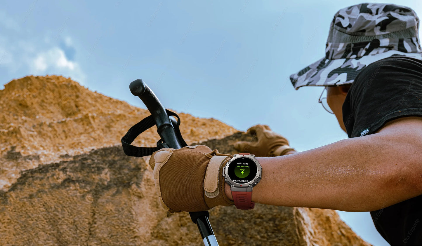 T-Rex 3 GPS Smart Watch 10ATM Waterproof Built-in Dual-band GNSS Compass Military Sport Smartwatch Men 2025 New For Xiaomi Ultra