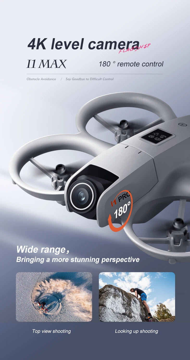 NEW i1PRO Mini Drone 8K HD Dual Camera Aerial Intellig Obstacle Avoidance Optical Flow Hover Avoidance Four-Axis RC Drone 10000M