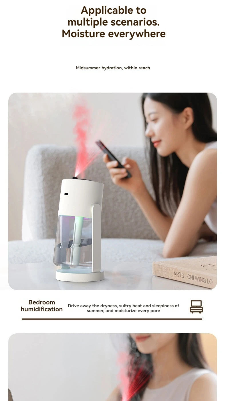 Starry Sky Top Humidifier CL28 Moving Head Humidifier Desktop Silent Aromatherapy Machine Projector Colorful Night Light Rotatin
