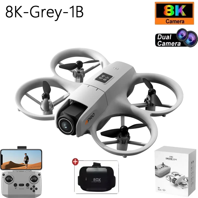 NEW i1PRO Mini Drone 8K HD Dual Camera Aerial Intellig Obstacle Avoidance Optical Flow Hover Avoidance Four-Axis RC Drone 10000M