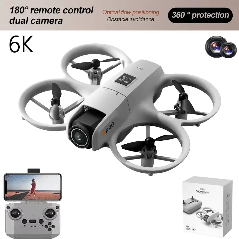 NEW i1PRO Mini Drone 8K HD Dual Camera Aerial Intellig Obstacle Avoidance Optical Flow Hover Avoidance Four-Axis RC Drone 10000M