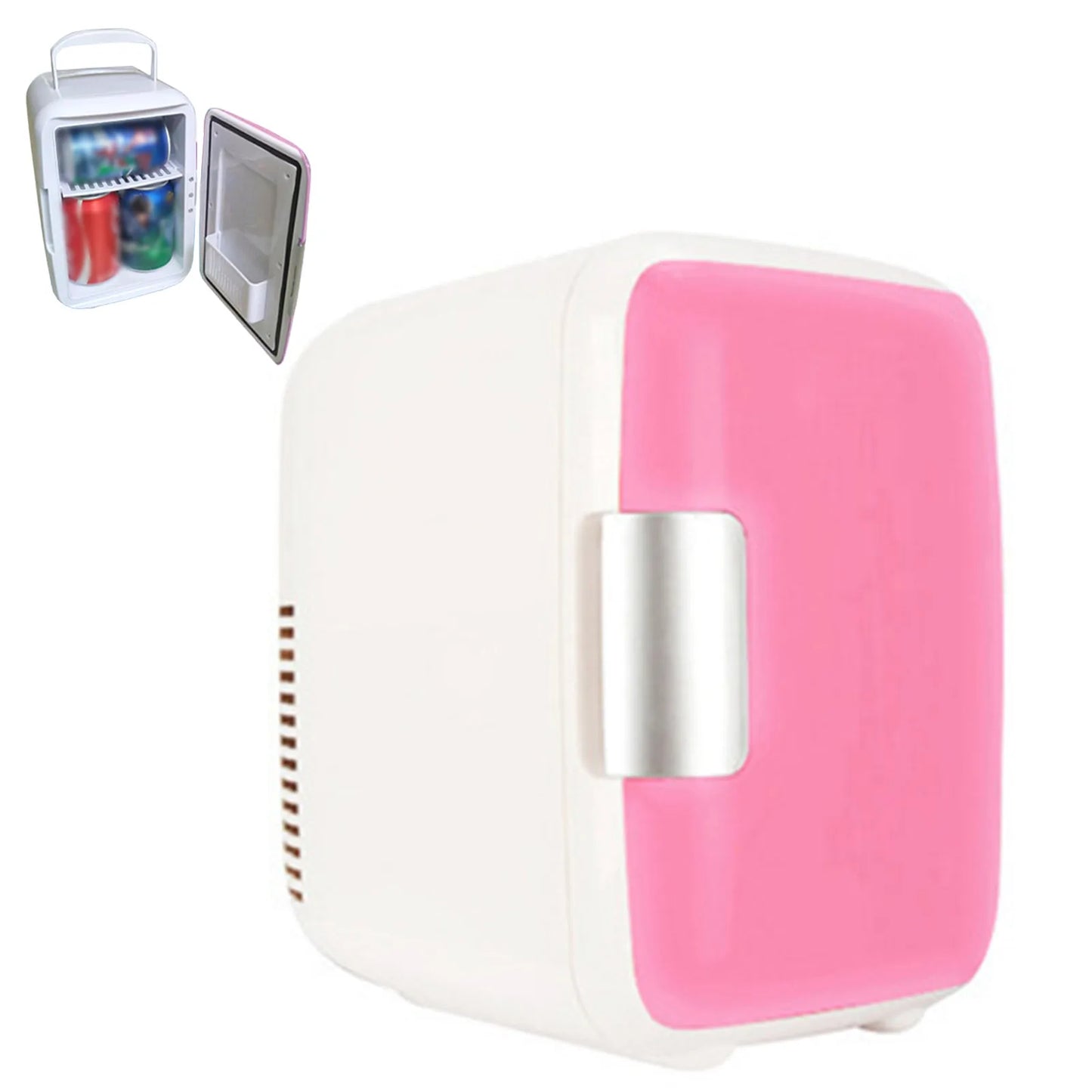 Car Refrigerator 12V Mini Portable Fridge 4L Portable Cooling Warming Freezer Food Drinke Cooling Storage Box Container For Auto