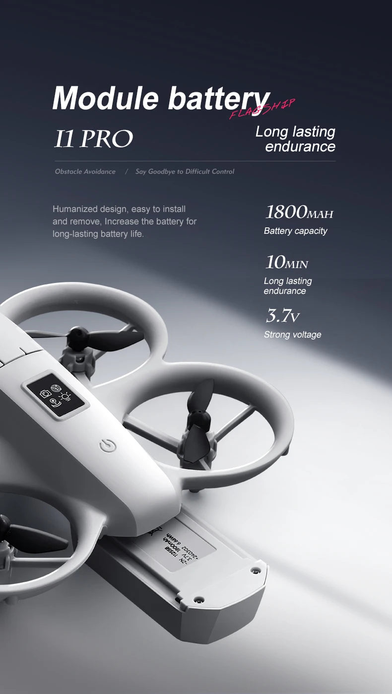 NEW i1PRO Mini Drone 8K HD Dual Camera Aerial Intellig Obstacle Avoidance Optical Flow Hover Avoidance Four-Axis RC Drone 10000M