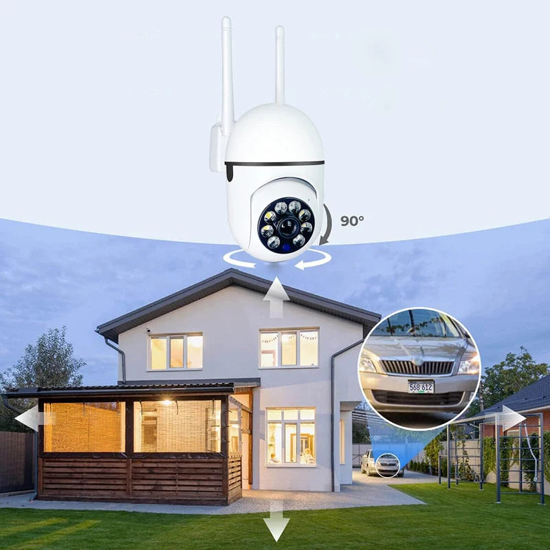 Wall-WiFi Camera 1080P HD Night Vision 2.4G hotspot 360° Rotate Anti-theft Monitor Security Surveillance Smart Camera for Phone