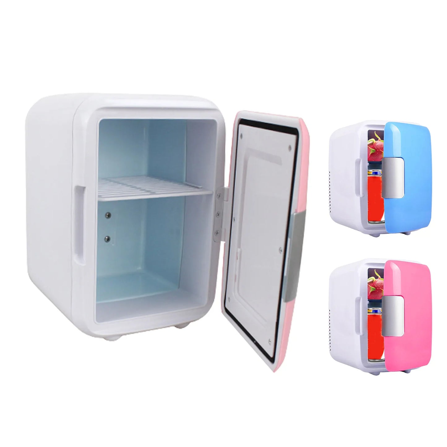 Car Refrigerator 12V Mini Portable Fridge 4L Portable Cooling Warming Freezer Food Drinke Cooling Storage Box Container For Auto