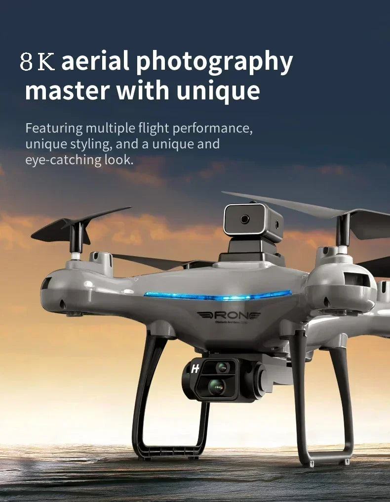 KY102 Drone 8K Professional Dual Camera Brushless Quadcopter Obstacle Avoidance Optical Flow Aerial Drone RC 10000M