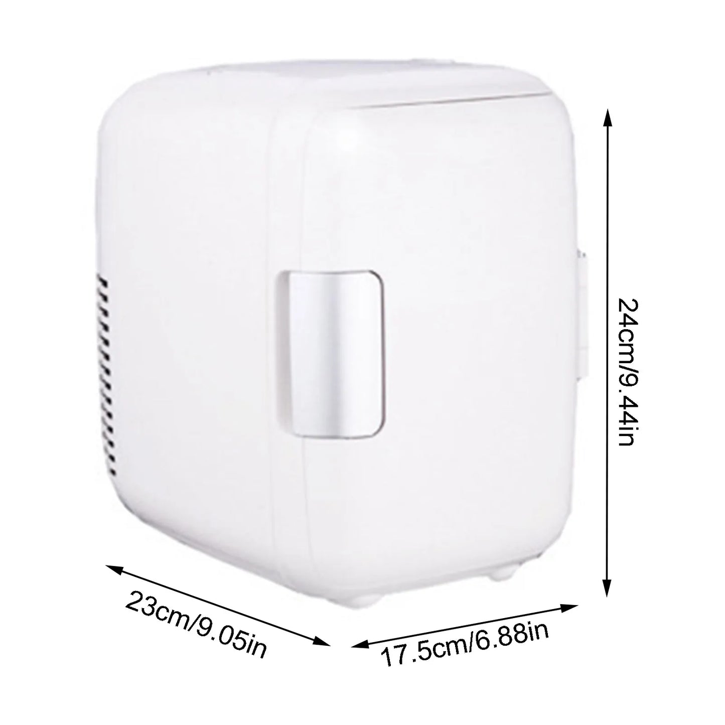Car Refrigerator 12V Mini Portable Fridge 4L Portable Cooling Warming Freezer Food Drinke Cooling Storage Box Container For Auto