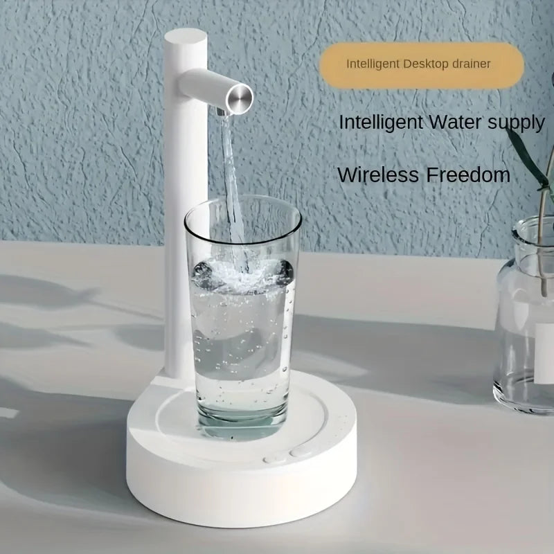 1pcUSB Rechargeable 6-Speed Adjustable Desktop Water Pump, Premium Safe Materials, Sleek Design. Ideal for Home, Office, Kitchen