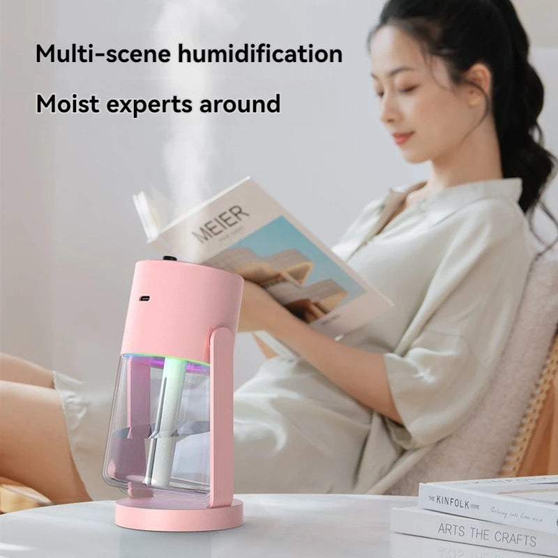 Starry Sky Top Humidifier CL28 Moving Head Humidifier Desktop Silent Aromatherapy Machine Projector Colorful Night Light Rotatin