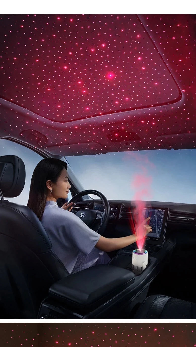 Starry Sky Top Humidifier CL28 Moving Head Humidifier Desktop Silent Aromatherapy Machine Projector Colorful Night Light Rotatin