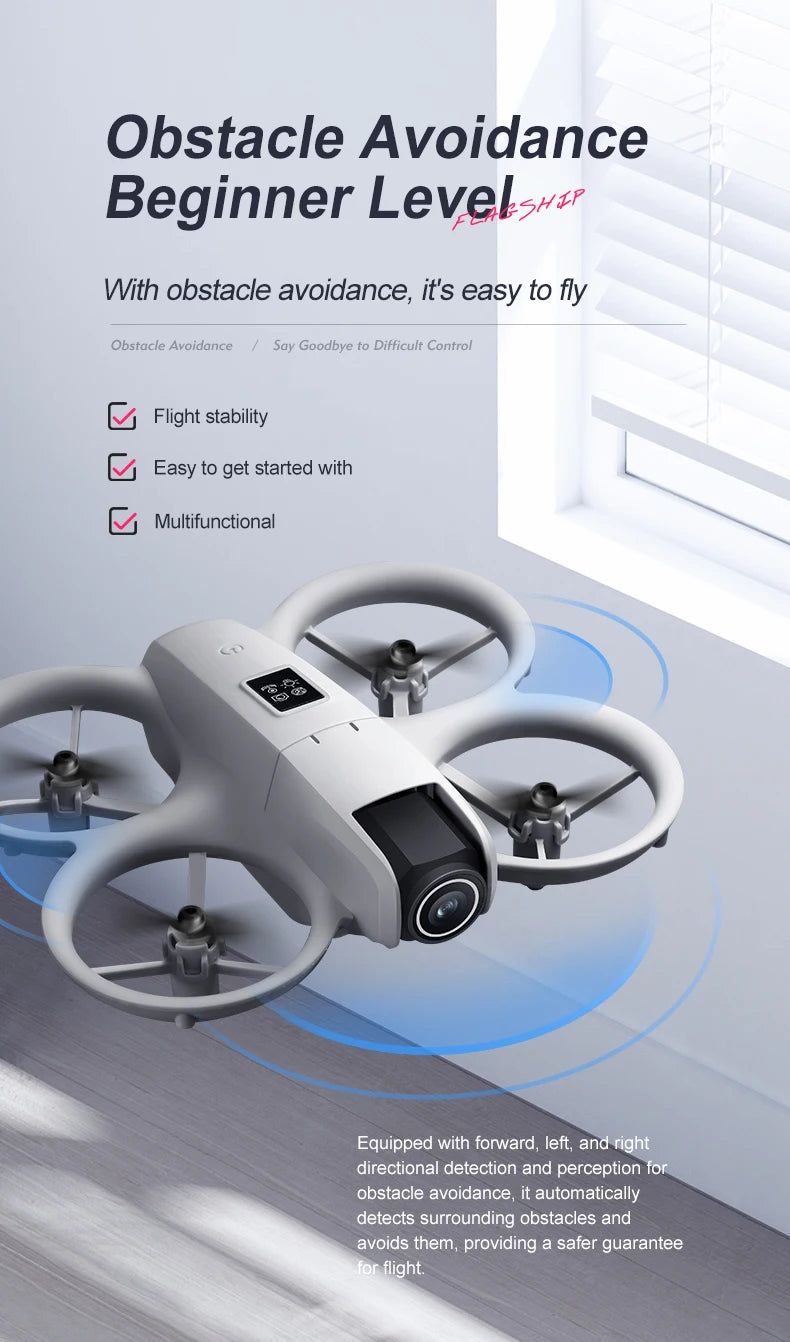 NEW i1PRO Mini Drone 8K HD Dual Camera Aerial Intellig Obstacle Avoidance Optical Flow Hover Avoidance Four-Axis RC Drone 10000M