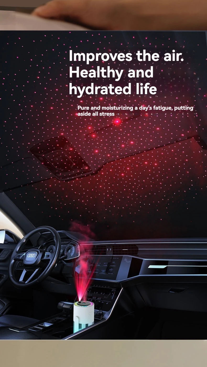 Starry Sky Top Humidifier CL28 Moving Head Humidifier Desktop Silent Aromatherapy Machine Projector Colorful Night Light Rotatin