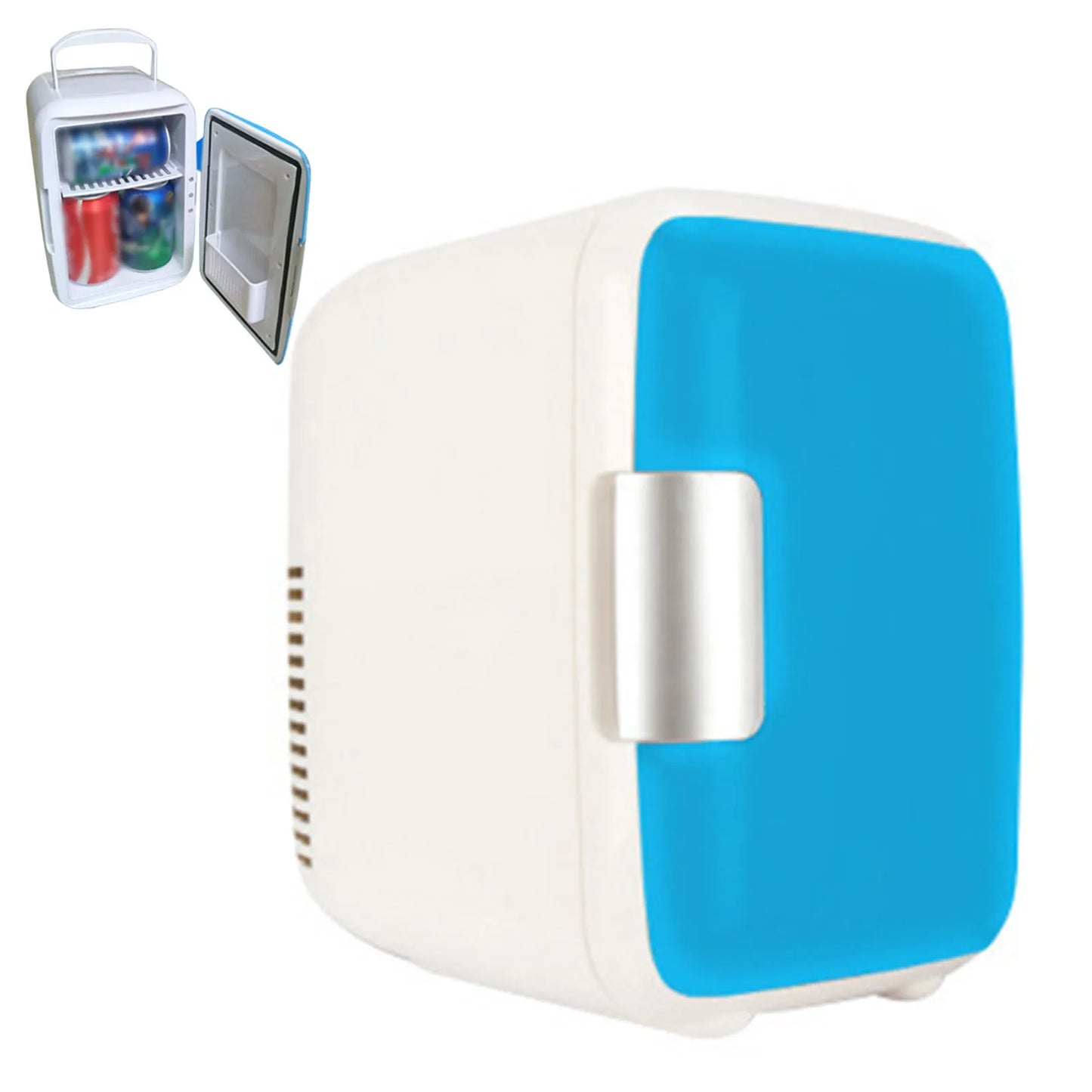 Car Refrigerator 12V Mini Portable Fridge 4L Portable Cooling Warming Freezer Food Drinke Cooling Storage Box Container For Auto