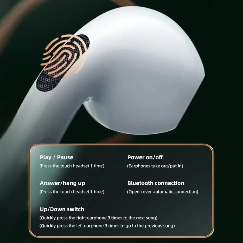 Xiaomi Pro6 True Wireless Headphone Bluetooth 5.2 Earphones TWS Gaming Stereo Noise Reduction Heavy Bass Mini In-ear Earbuds