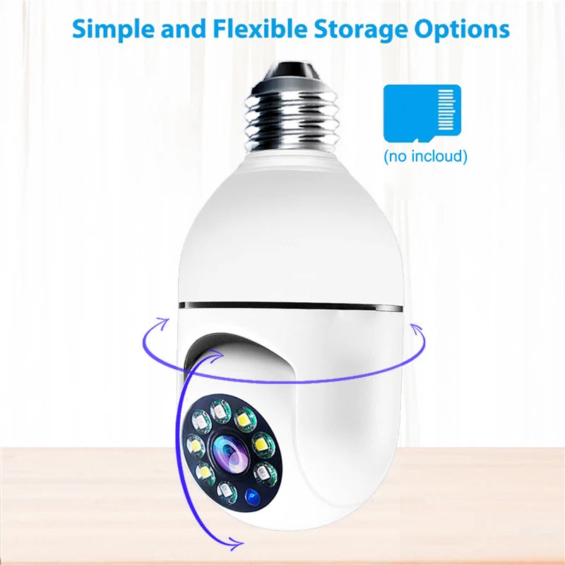 Wall-WiFi Camera Night Vision 2.4G hotspot 360° Rotate Anti-theft Monitor Security Surveillance Smart Camera for Phone