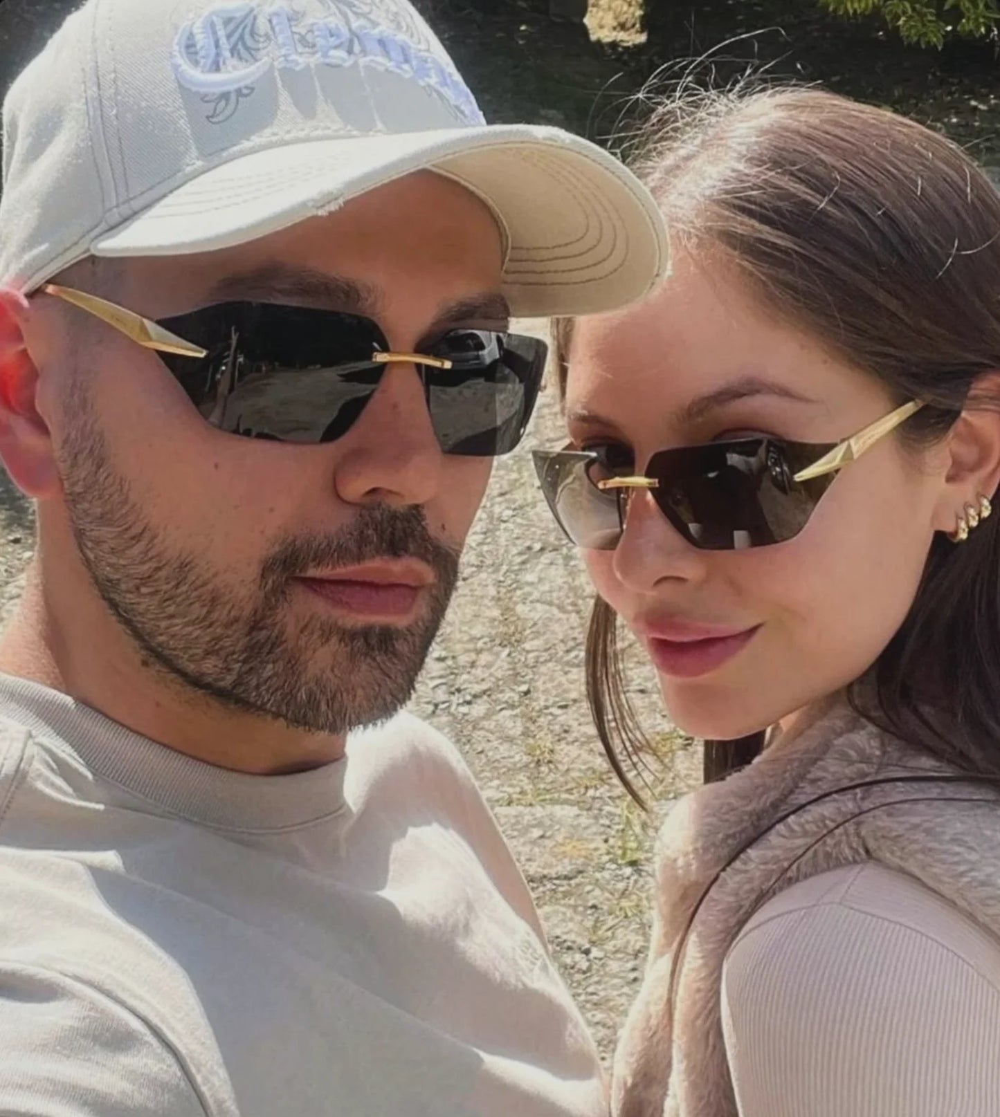 Rimless Men Sunglasses 2024 Fashion Luxury Brand Curved Lens Summer Traveling Sun Glasses for Women Frameless Rectangle Shades