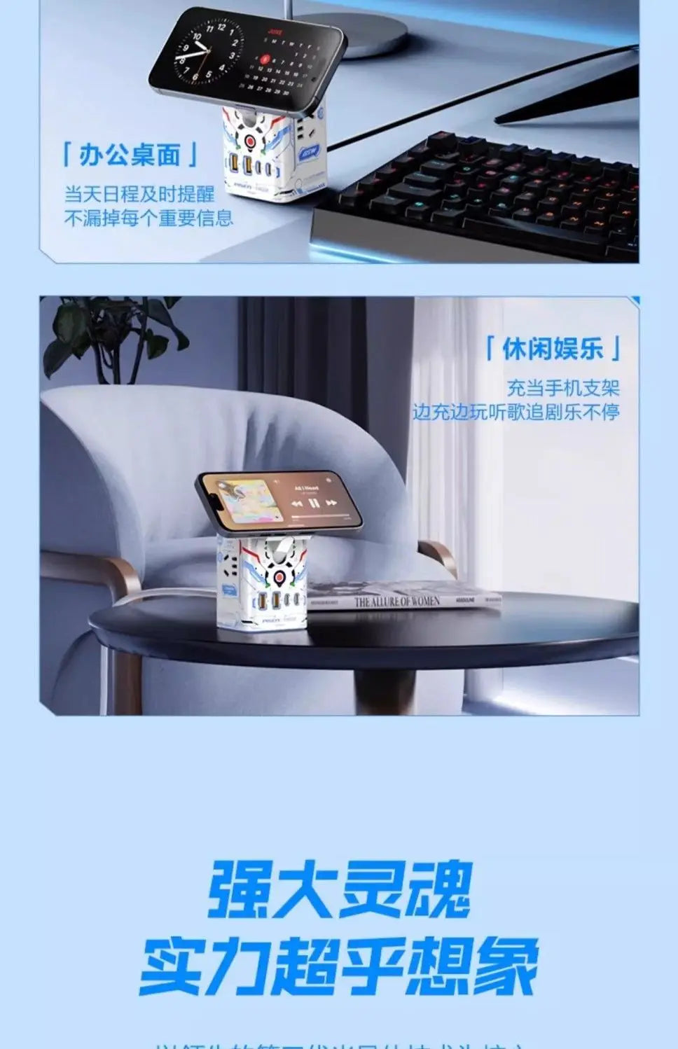 Cartoon Anime Neon Genesis Evangelion EVA Multi functional Socket Asuka Ayanami Desktop Decoration Mobile Computer Accessories