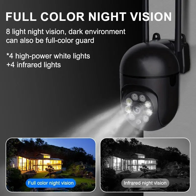 Wifi Camera New 4X Digital Zoom AI Human Detect Wireless Cameras for home security Surveillance IP CCTV indoor outdoor