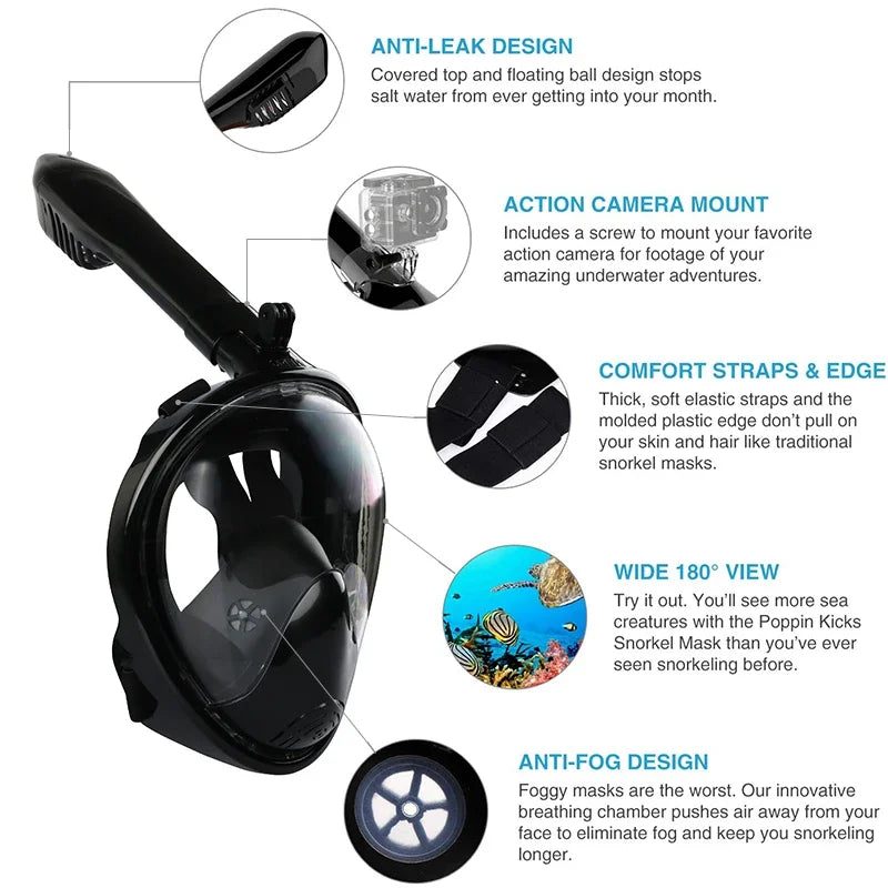 Scuba Anti Fog Full Face Diving Mask