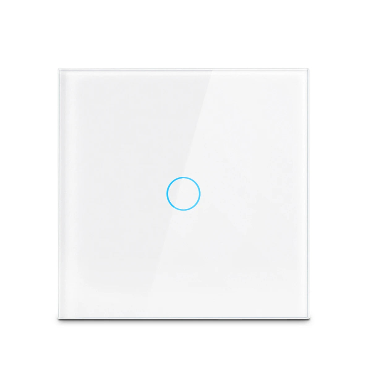 AC100-240 Touch Switch Power Led Panel Wall Light Switches Tempered Black White Crystal Glass 1/2/3 Gang Interruttore Switch
