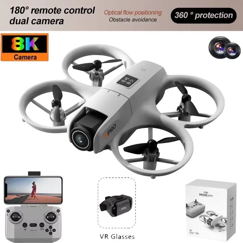 NEW i1PRO Mini Drone 8K HD Dual Camera Aerial Intellig Obstacle Avoidance Optical Flow Hover Avoidance Four-Axis RC Drone 10000M
