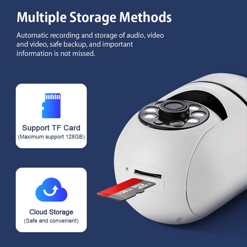 Wall-WiFi Camera Night Vision 2.4G hotspot 360° Rotate Anti-theft Monitor Security Surveillance Smart Camera for Phone