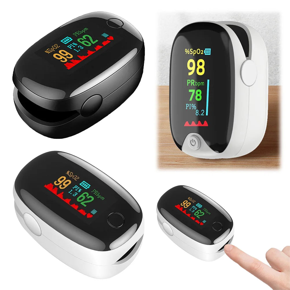 Finger Clip Pulse Monitor Reusable Blood Oxygen Saturation Detector Lightweight for Mountaineering Skiing Cycling Enthusiasts