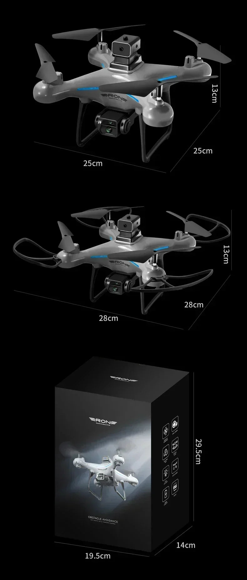 KY102 Drone 8K Professional Dual Camera Brushless Quadcopter Obstacle Avoidance Optical Flow Aerial Drone RC 10000M