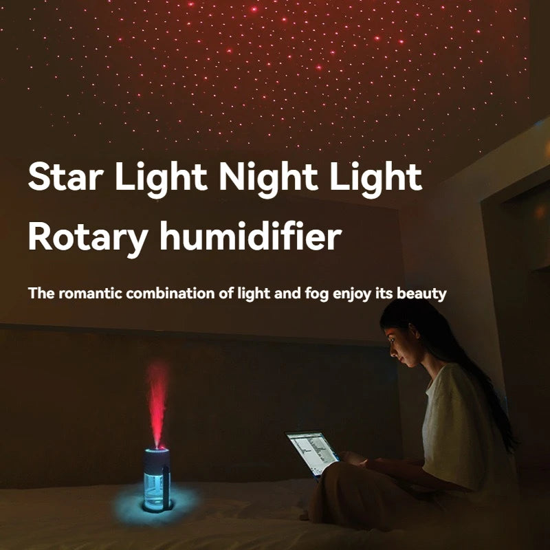 Starry Sky Top Humidifier CL28 Moving Head Humidifier Desktop Silent Aromatherapy Machine Projector Colorful Night Light Rotatin