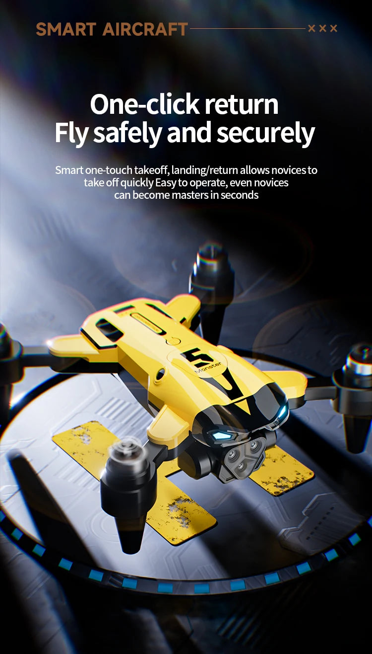 2024 New M5 Drone 8K Professional Triple Camera Brushless Motor Optical Flow Positioning Foldable Quadcopter RC Dron Toys Gifts