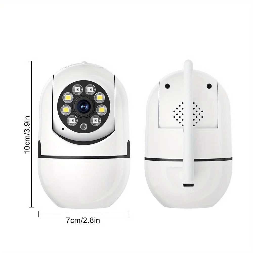 WiFi Security Camera 1080P HD Surveillance Camera Night Vision Motion Detection Siren WiFi Remote Two-Way Audio Camera