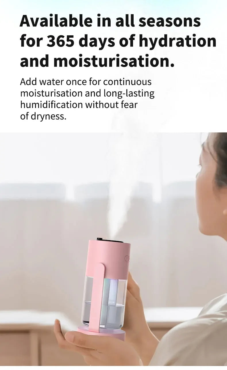 Desktop Air Car Humidifier Projection Starry Sky Top Shaking Head Humidifier Creative Hydration USB Spray Shaking Head Machine