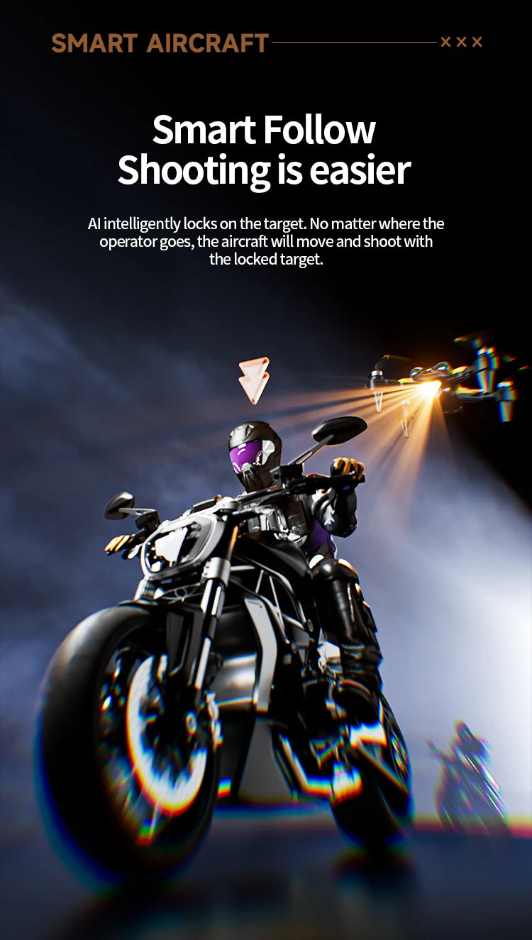 2024 New M5 Drone 8K Professional Triple Camera Brushless Motor Optical Flow Positioning Foldable Quadcopter RC Dron Toys Gifts