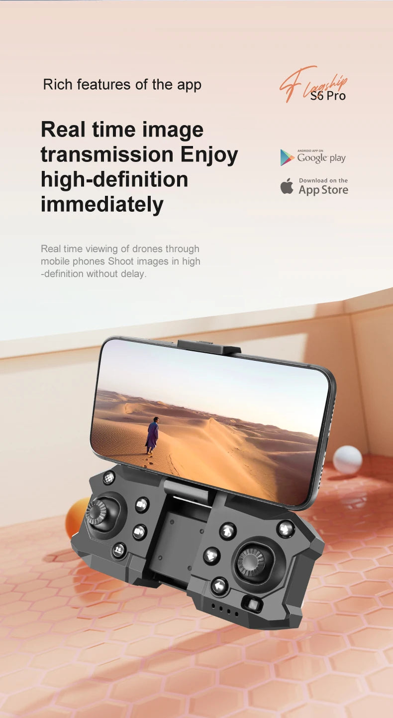 KBDFA G6 Drone Professional 4K HD Camera 8K No GPS Obstacle Avoidance RC Helicopter Brushless WIFI FPV Foldable Quadcopter Toys