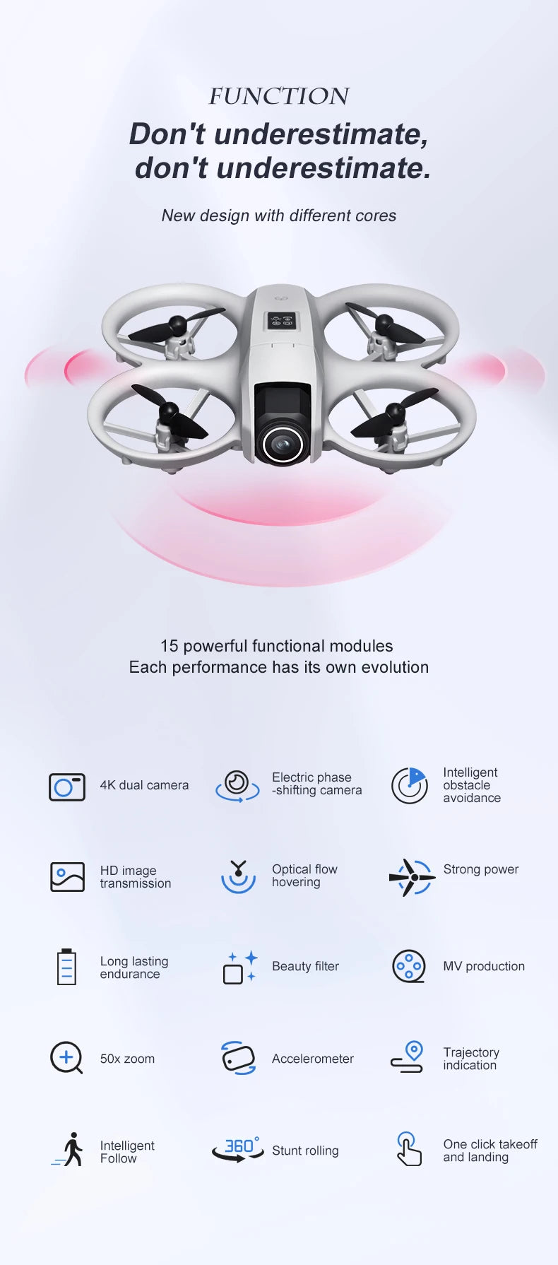 NEW i1PRO Mini Drone 8K HD Dual Camera Aerial Intellig Obstacle Avoidance Optical Flow Hover Avoidance Four-Axis RC Drone 10000M