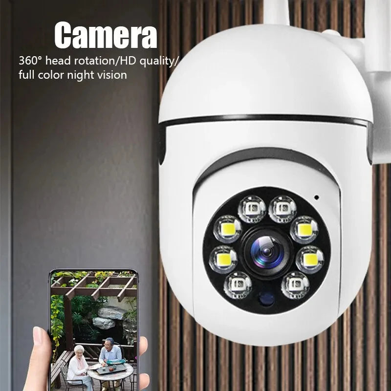 Wall-WiFi Camera 1080P HD Night Vision 2.4G hotspot 360° Rotate Anti-theft Monitor Security Surveillance Smart Camera for Phone