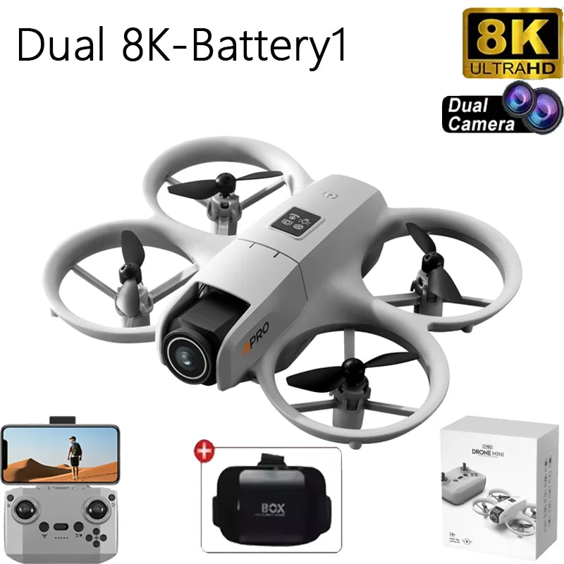 NEW i1PRO Mini Drone 8K HD Dual Camera Aerial Intellig Obstacle Avoidance Optical Flow Hover Avoidance Four-Axis RC Drone 10000M