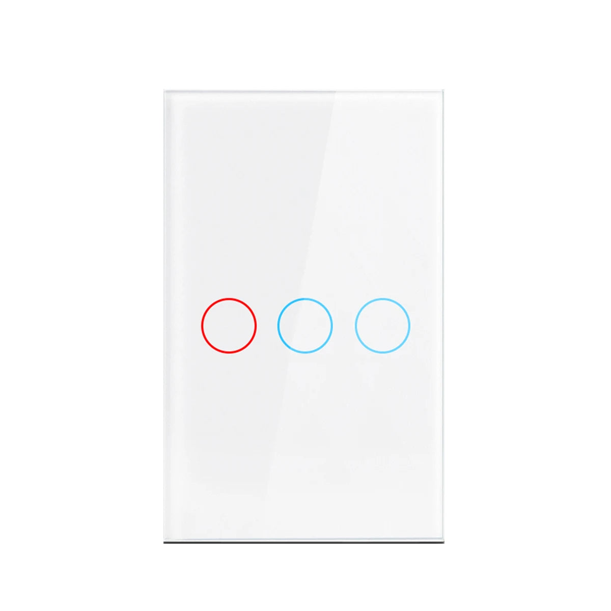 AC100-240 Touch Switch Power Led Panel Wall Light Switches Tempered Black White Crystal Glass 1/2/3 Gang Interruttore Switch