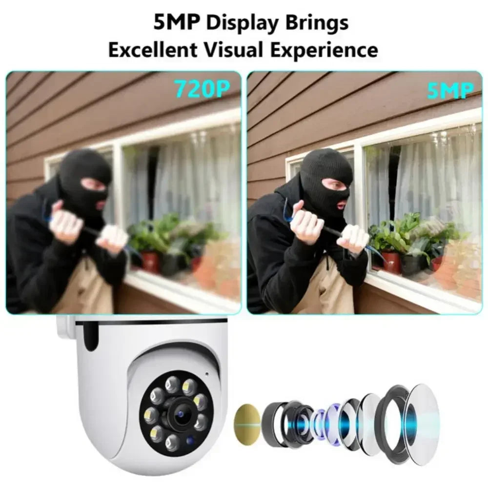 Wifi Camera New 4X Digital Zoom AI Human Detect Wireless Cameras for home security Surveillance IP CCTV indoor outdoor