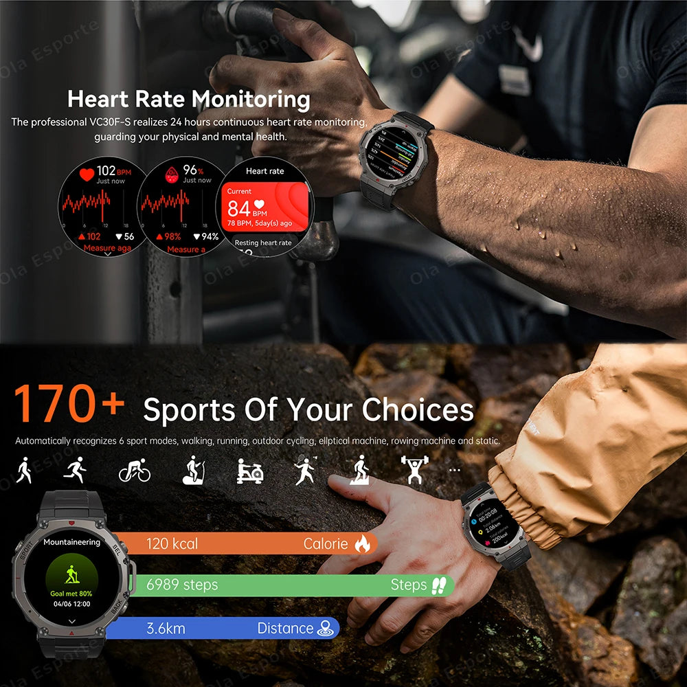T-Rex 3 GPS Smart Watch 10ATM Waterproof Built-in Dual-band GNSS Compass Military Sport Smartwatch Men 2025 New For Xiaomi Ultra