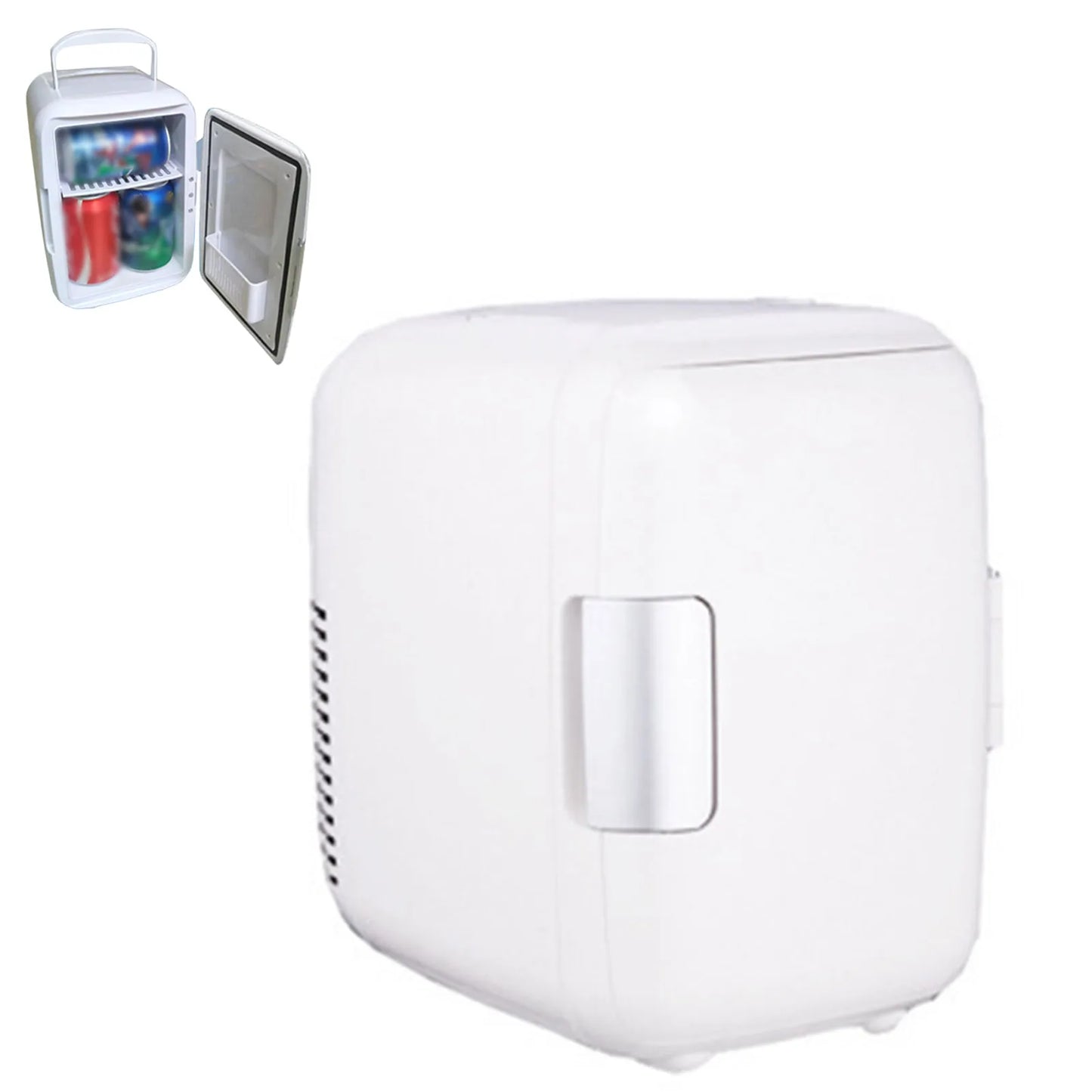 Car Refrigerator 12V Mini Portable Fridge 4L Portable Cooling Warming Freezer Food Drinke Cooling Storage Box Container For Auto