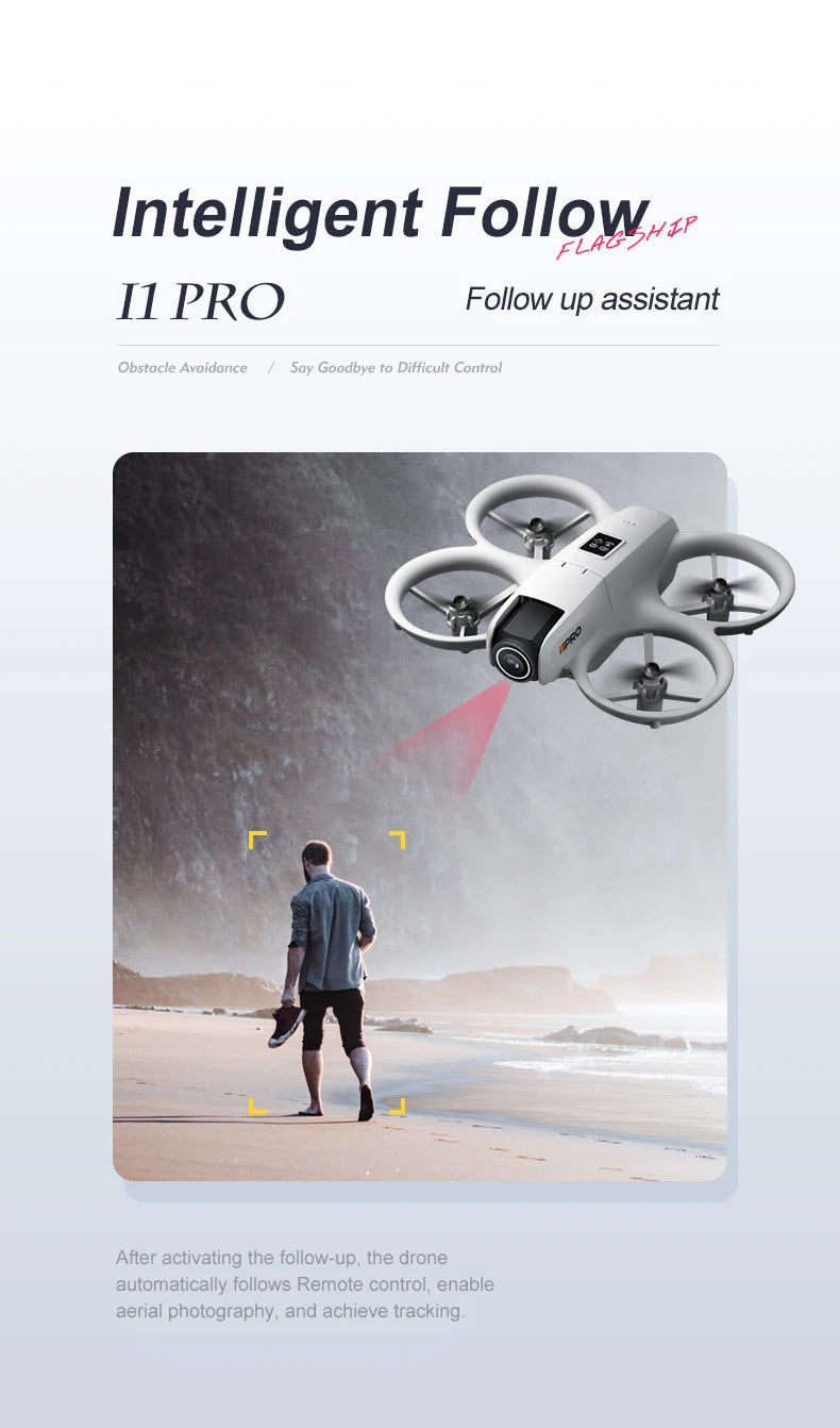 NEW i1PRO Mini Drone 8K HD Dual Camera Aerial Intellig Obstacle Avoidance Optical Flow Hover Avoidance Four-Axis RC Drone 10000M