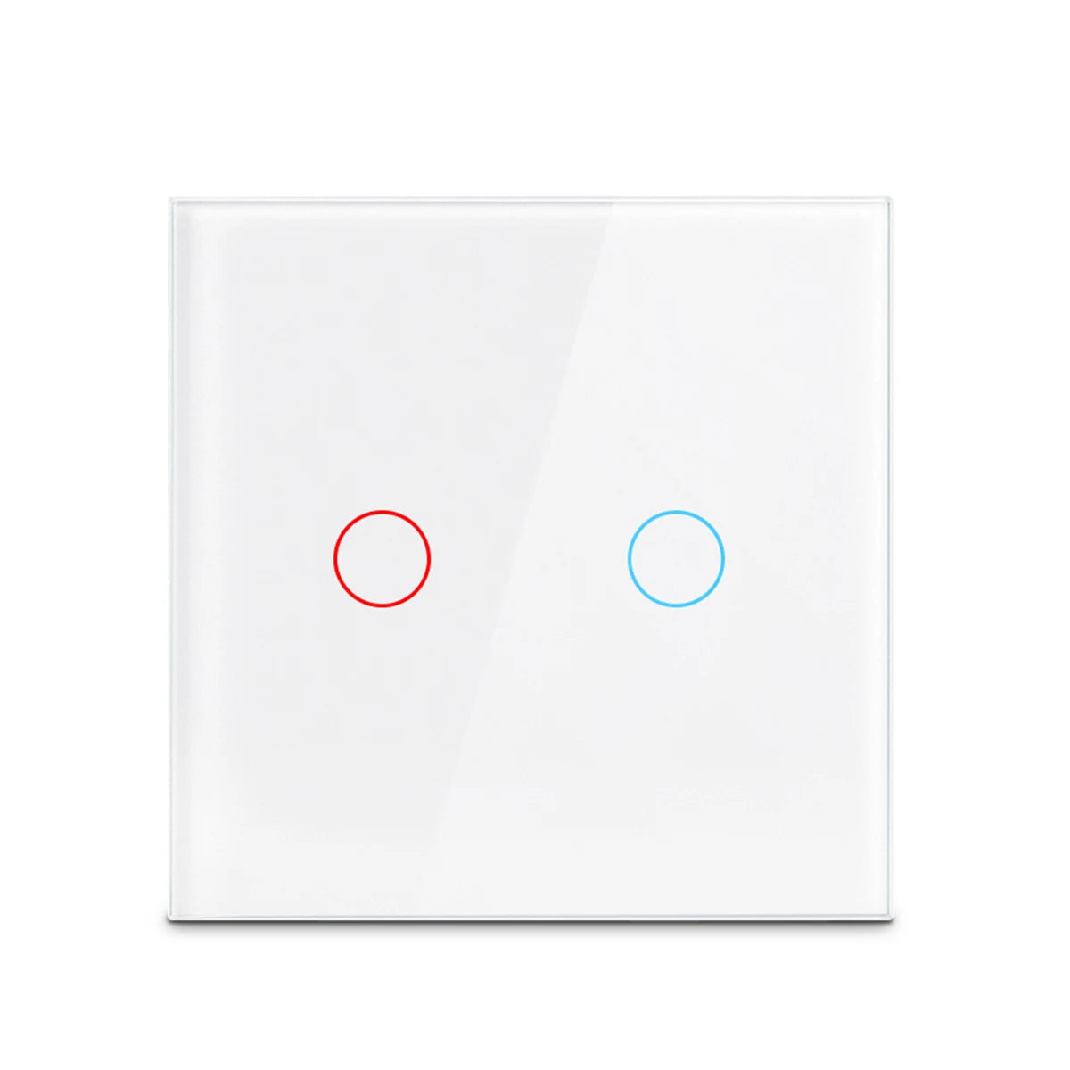 AC100-240 Touch Switch Power Led Panel Wall Light Switches Tempered Black White Crystal Glass 1/2/3 Gang Interruttore Switch