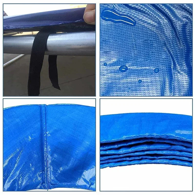 8 Feet Trampoline Protection Mat Trampoline Safety Pad Round Spring Water-Resistant Protective Cover Home Sport Accessories