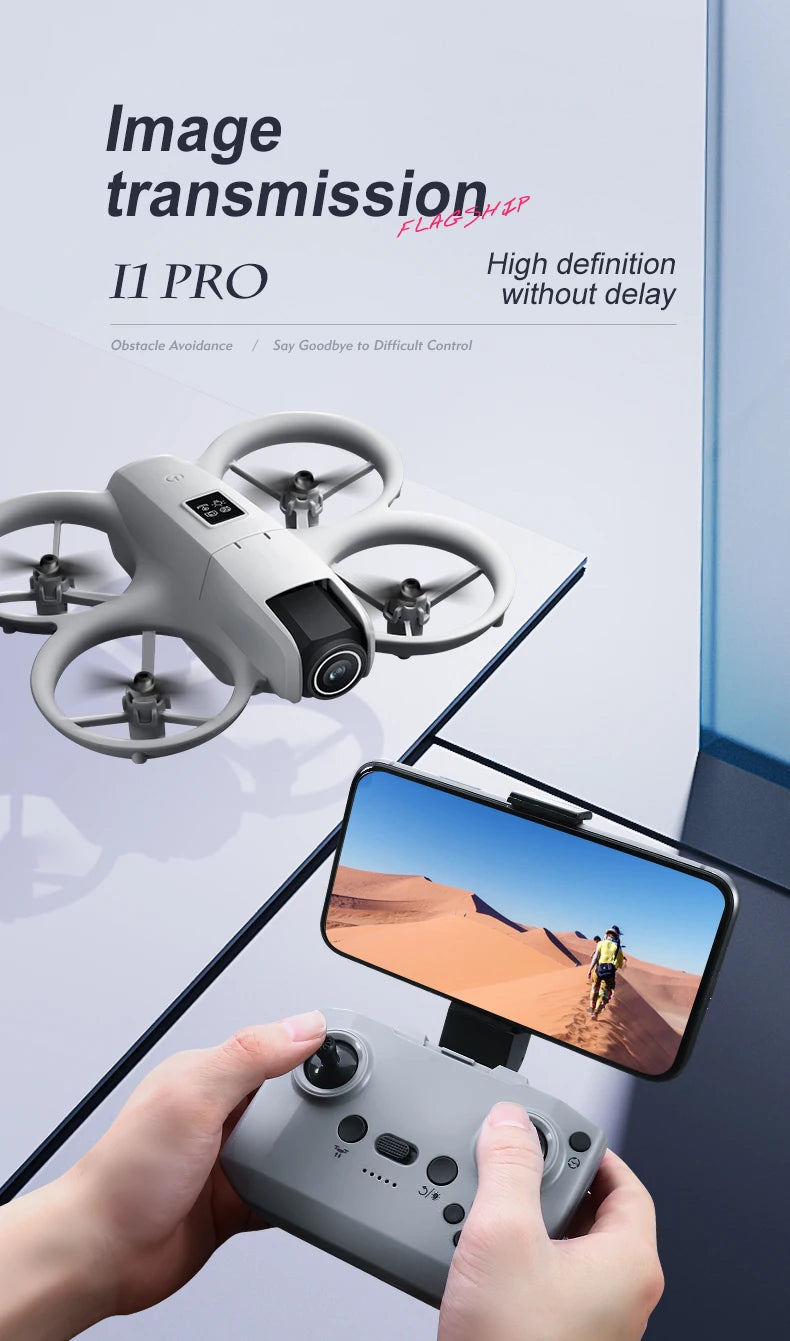 NEW i1PRO Mini Drone 8K HD Dual Camera Aerial Intellig Obstacle Avoidance Optical Flow Hover Avoidance Four-Axis RC Drone 10000M