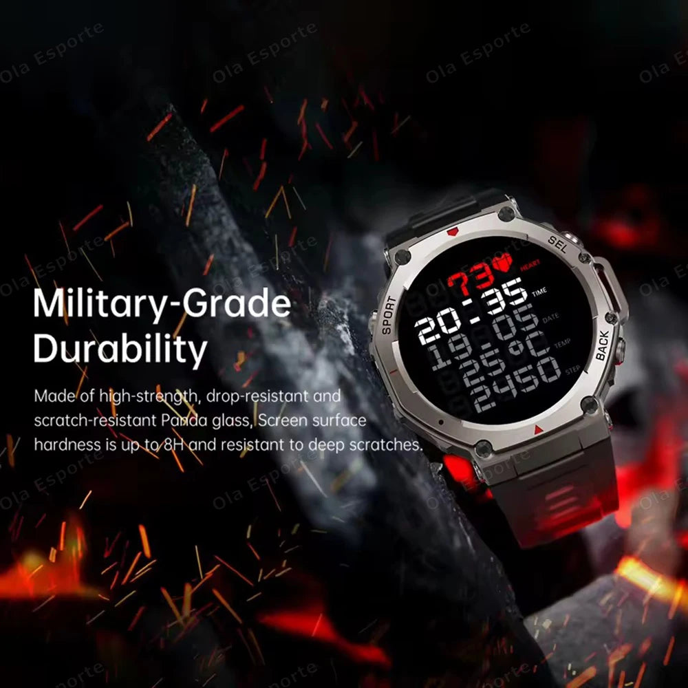 T-Rex 3 GPS Smart Watch 10ATM Waterproof Built-in Dual-band GNSS Compass Military Sport Smartwatch Men 2025 New For Xiaomi Ultra